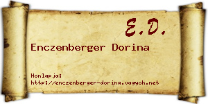 Enczenberger Dorina névjegykártya