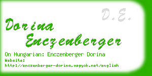 dorina enczenberger business card